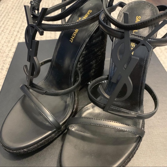 ⛔️SOLD⛔️NIB Saint Laurent Cassandra Wedge Size 9US - Picture 6 of 6